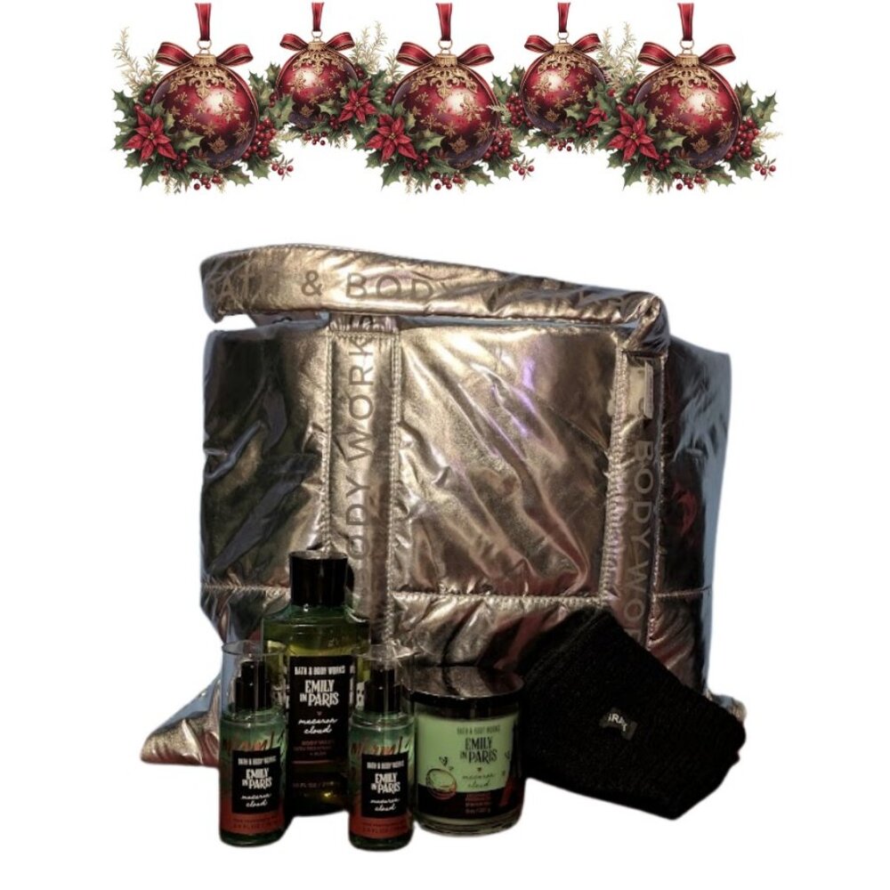 Bath and Body Works 'Emily in Paris' and Tote Bag 6 Bundle Retail Value $110
